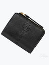 McGraw Leather Half Wallet Black - TORY BURCH - BALAAN 2