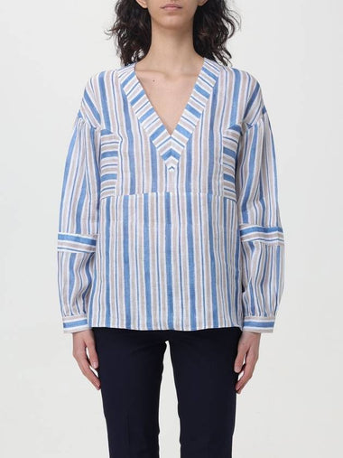 Blusa Fay in lino a righe - FAY - BALAAN 1