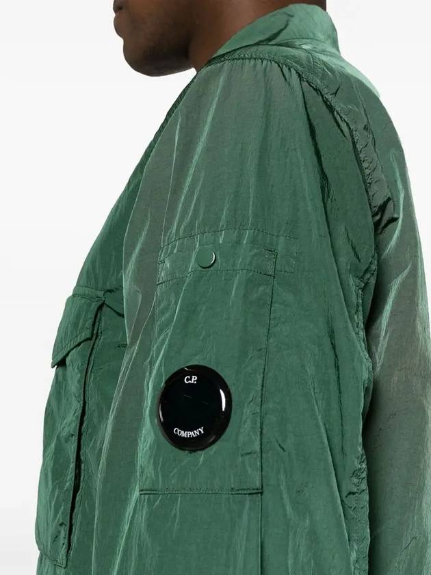 Chrome-R Pocket Over Long Sleeve Shirt Green - CP COMPANY - BALAAN 6