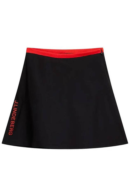 Themba A-line Skirt Black - J.LINDEBERG - BALAAN 2