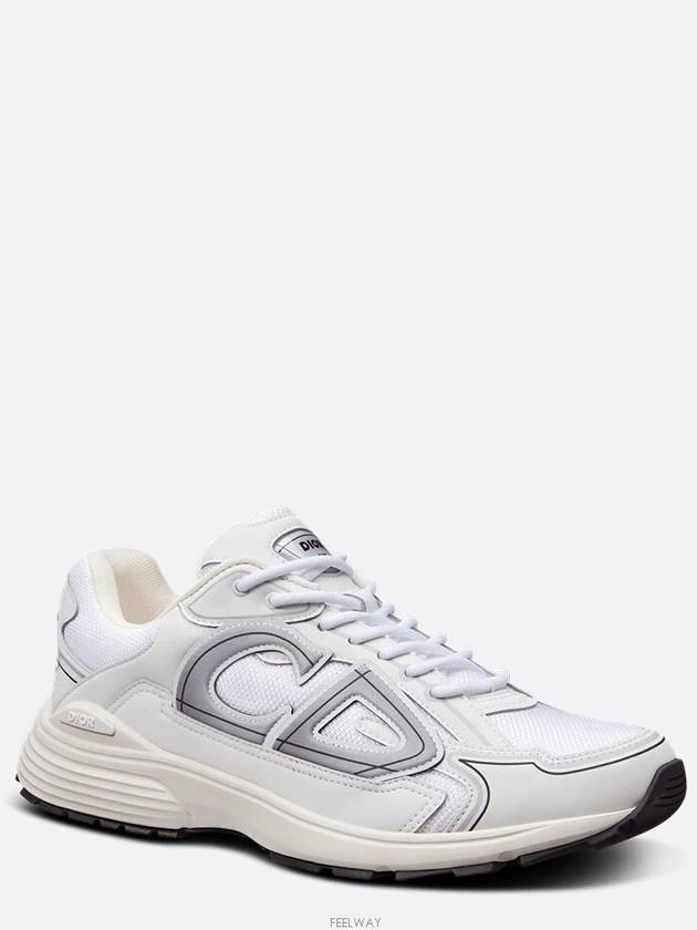 B30 Mesh Technical Fabric Low Top Sneakers White - DIOR - BALAAN 3