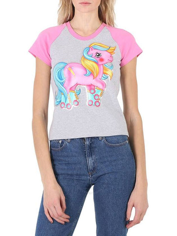 Moschino Ladies My Little Pony Print Cotton T-shirt, Brand Size 40 (US Size 6) - MOSCHINO - BALAAN 1