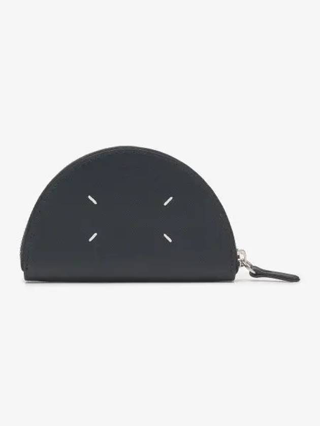 Micro Halfmoon Leather Pouch Bag Black - MAISON MARGIELA - BALAAN 2