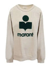 Mikoy Logo Print Sweatshirt White - ISABEL MARANT - BALAAN 2