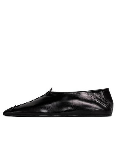 Women's Braided Detail Pointed Toe Flats Black - JIL SANDER - BALAAN 2