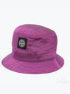 Logo Patch Nylon Metal Bucket Hat Magenta - STONE ISLAND - BALAAN 2