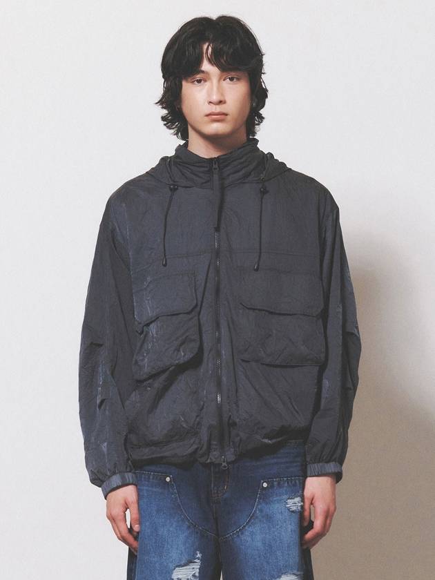 Windbreaker Packable Jumper Charcoal - NUAKLE - BALAAN 2