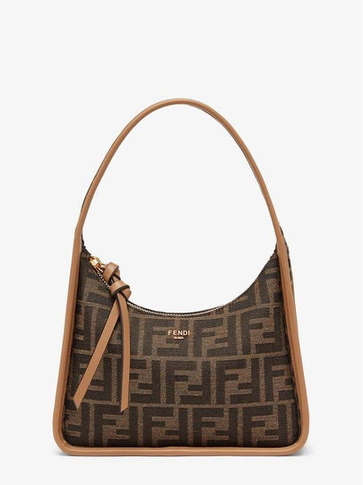 Pendesense FF Fabric Mini Shoulder Bag Brown - FENDI - BALAAN 2