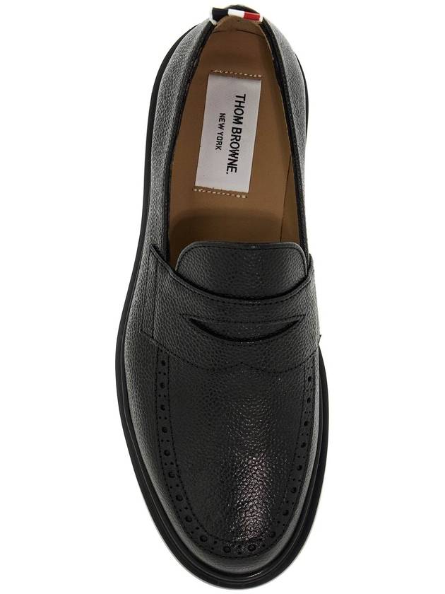 Lightweight Sole Penny Loafer Black - THOM BROWNE - BALAAN 3