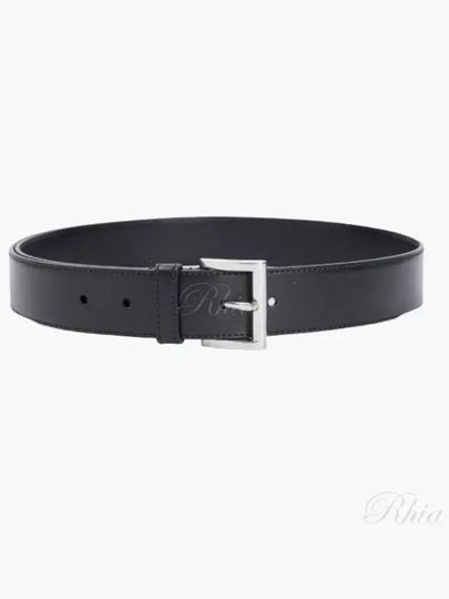 Leather Belt Black Black - PRADA - BALAAN 2