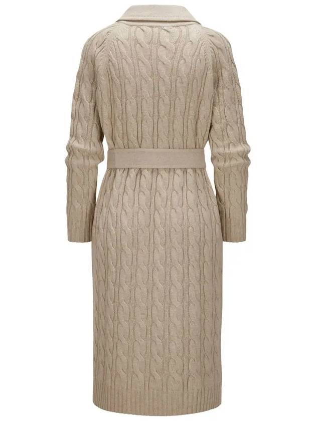 HELLO Cashmere Knit Belt Coat Beige 2313160139 002 - MAX MARA - BALAAN 3