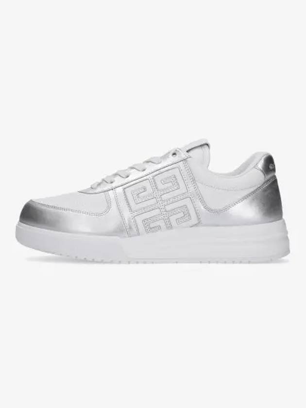 G4 Embroidery Logo Low Top Sneakers Silver - GIVENCHY - BALAAN 2