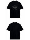 Logo Printing Oversized Short Sleeve T-Shirt Black - BALENCIAGA - BALAAN 5