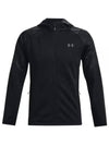 Essential Storm Sweat Zip Up Hoodie Black - UNDER ARMOUR - BALAAN 1