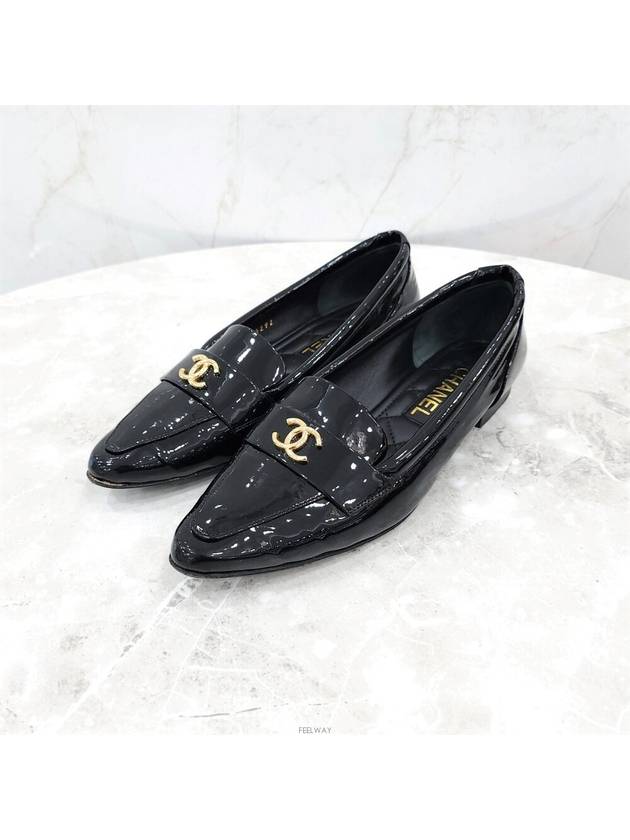 Lux You 38 CC logo stiletto patent loafer G45292 - CHANEL - BALAAN 1