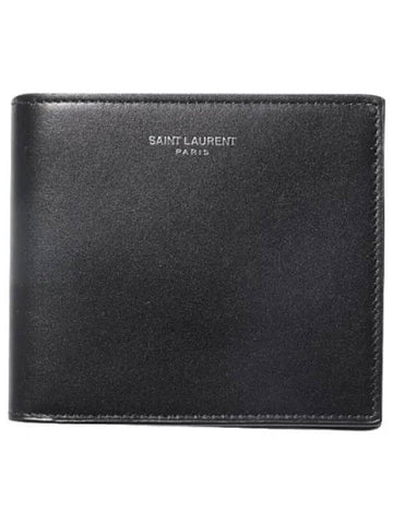 Silver logo bifold wallet - SAINT LAURENT - BALAAN 1