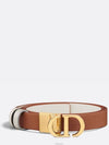 30 Montaigne Reversible Smooth Calfskin Belt Ivory Brown - DIOR - BALAAN 4