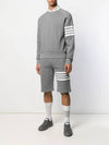 4 Bar Stripe Sweatshirt Grey - THOM BROWNE - BALAAN 3