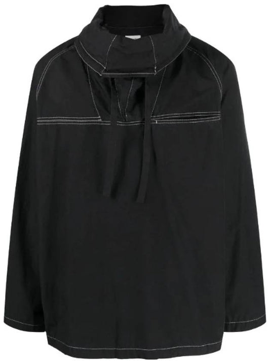 Contrast Stitch Anorak Black - LEMAIRE - BALAAN 1