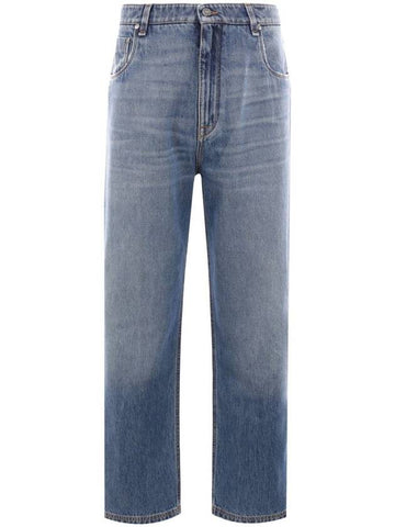 Fendi Straight Leg Jeans Clothing - FENDI - BALAAN 1