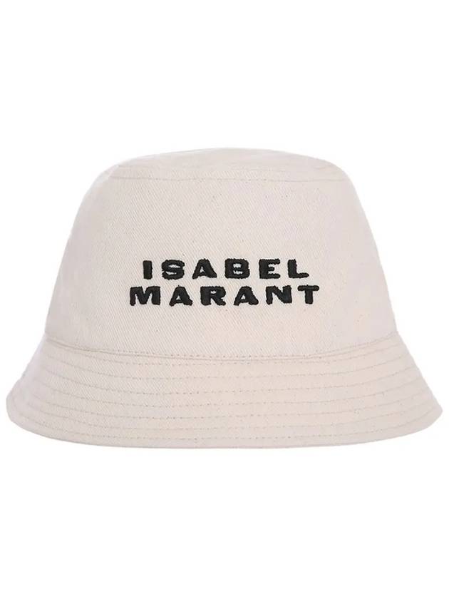 Haley Logo Bucket Hat Black Ecru - ISABEL MARANT - BALAAN 3