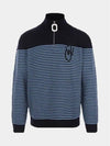 Logo Striped Puller Jumper Knit Top Blue - JW ANDERSON - BALAAN 2