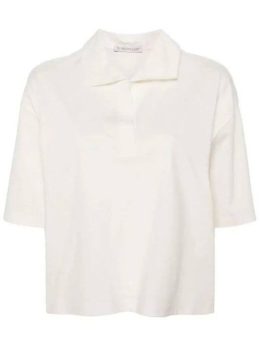 Logo Polo Shirt White - MONCLER - BALAAN 2