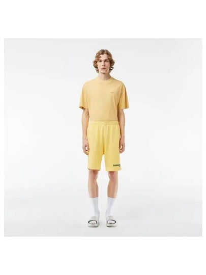 Men s SUMMER Pack Lettering Shorts Deep Yellow - LACOSTE - BALAAN 1