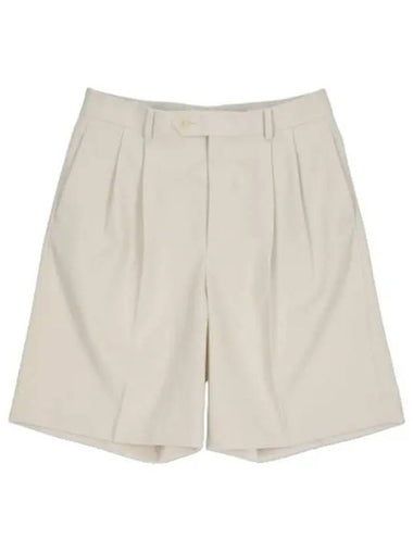 Light Max Gabardine Shorts Pants Ivory A23SP04MGIVWH - AURALEE - BALAAN 1