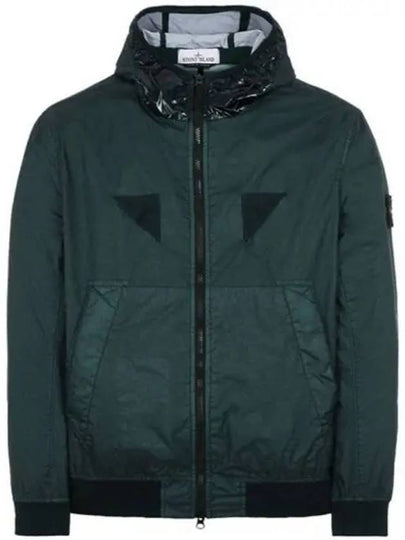 Wappen Patch Nylon Hooded Jacket Dark Green - STONE ISLAND - BALAAN 2