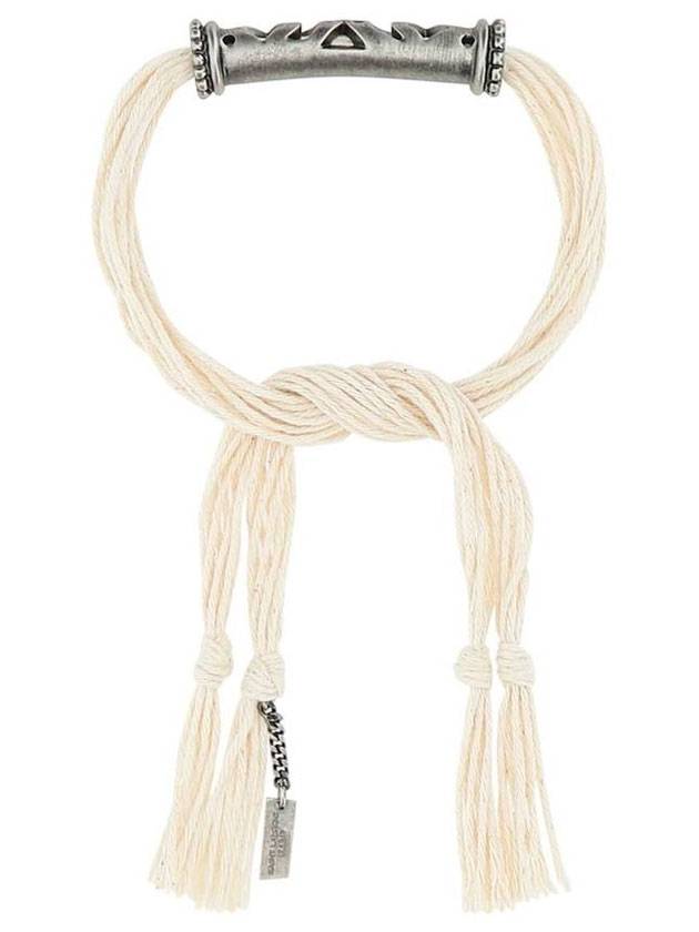 Tassel Knot Fabric Bracelet - SAINT LAURENT - BALAAN 1