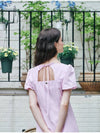 MET puff sleeve long dress pink - METAPHER - BALAAN 4