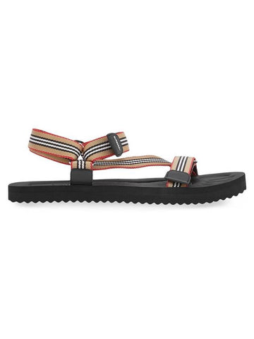 Icon Stripe Sandals Archive Beige - BURBERRY - BALAAN 1