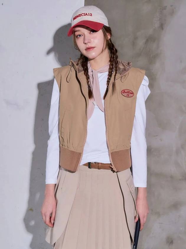 Windbreaker Vest Beige - BENECIA12 - BALAAN 3