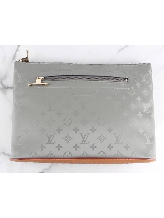 XKim Jones Titanium Cosmos Monogram Clutch - LOUIS VUITTON - BALAAN 2