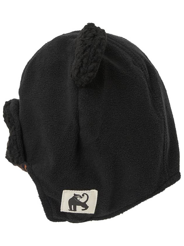 Baby ear shaped hat 1100012999 BLACK - MINI RODINI - BALAAN 3