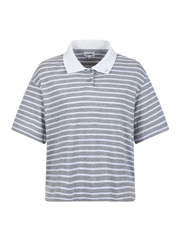 Functional collar striped t-shirt MW3ME290GRY - P_LABEL - BALAAN 8