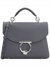 Gancini Small Tote Bag Dark Grey - SALVATORE FERRAGAMO - BALAAN 1