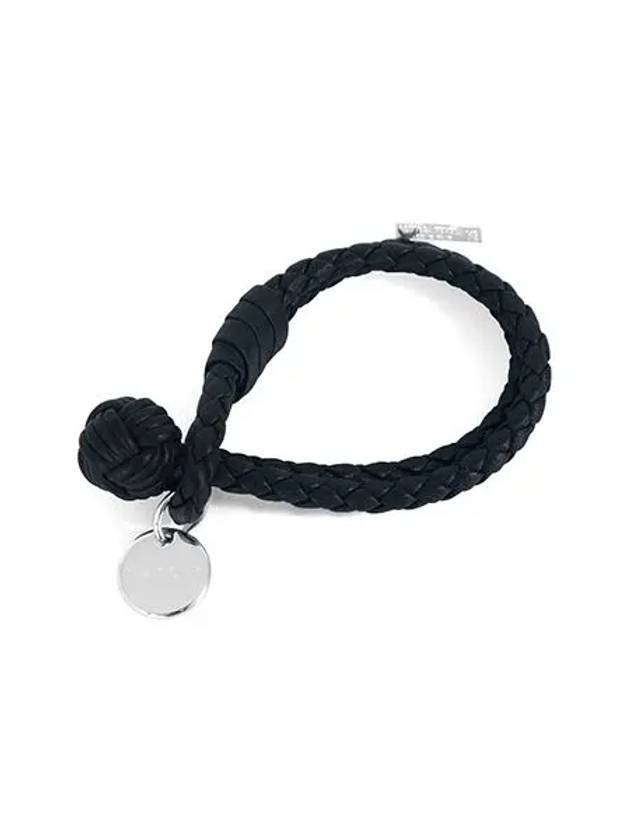 Intrecciato Double Weaving Bracelet Navy - BOTTEGA VENETA - BALAAN 3