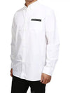 Tape Pocket Oxford Long Sleeve Shirt White - GIVENCHY - BALAAN 2