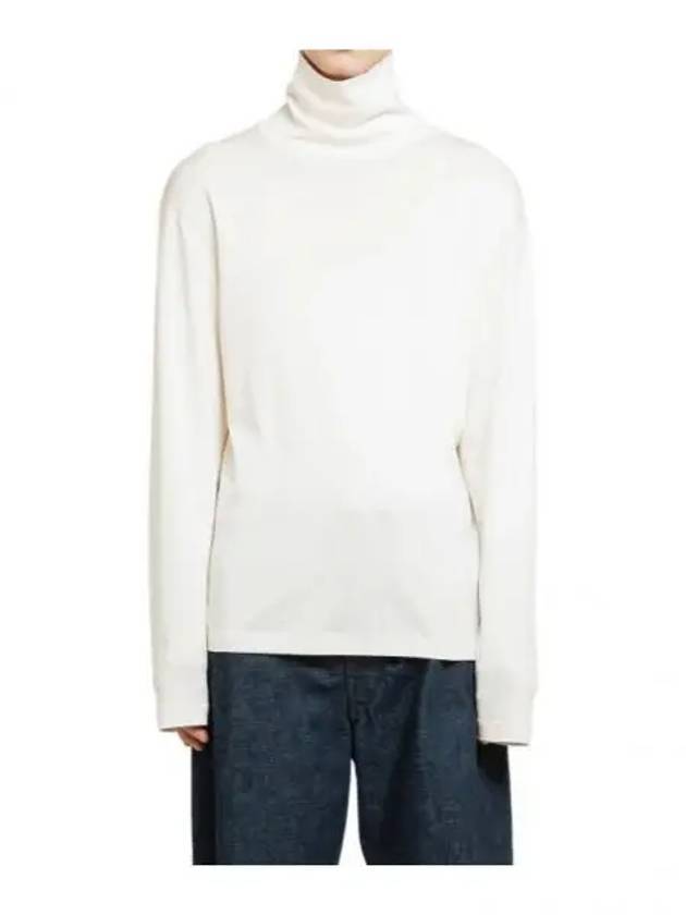 Cotton Long Sleeve Turtleneck Cream - LEMAIRE - BALAAN 2