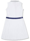 Line point pleated dress WHITE - 20THHOLE - BALAAN 3