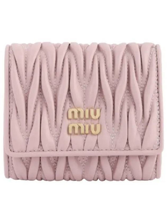 Small Materasse Nappa Leather Wallet Women s Card Holder - MIU MIU - BALAAN 1