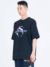 Salon de Key Unisex Geo Sphere X Large Fit Short Sleeve T-Shirt Black SDKIISD240514HT006 - SALONDEKII SDLABEL - BALAAN 3