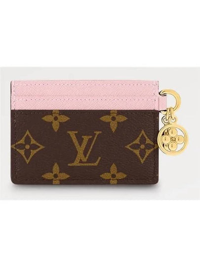 LV Charm Monogram Card Wallet Brown Pink - LOUIS VUITTON - BALAAN 2