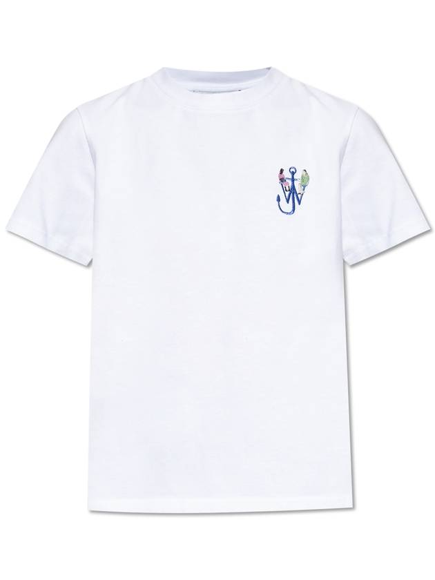 JW Anderson Logo T-shirt, Women's, White - JW ANDERSON - BALAAN 1