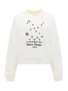 Women's Numbering Logo Print Cotton Sweatshirt White - MAISON MARGIELA - BALAAN 3