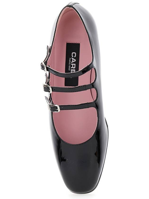 'Kina' Black Mary Janes With Straps And Block Heel In Patent Leather Woman - CAREL - BALAAN 4