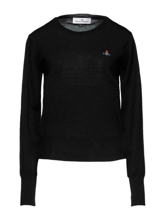 Women's Bea Logo Bea Knit Top Black - VIVIENNE WESTWOOD - BALAAN 2