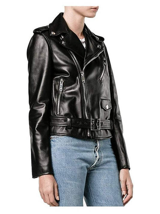 Lambskin Rockstud leather rider jacket PB3NA0ZP1YM N06 - VALENTINO - BALAAN 2